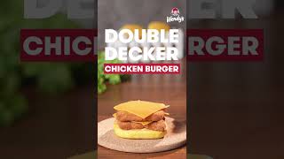 Wendys Double Decker Chicken Burger [upl. by Isidor]