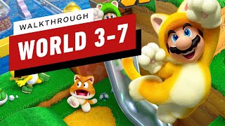 Super Mario 3D World Walkthrough  World 37 Switchboard Falls [upl. by Eldorado400]