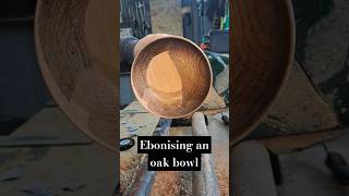 Ebonising an Oak Bowl [upl. by Schwinn836]