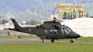 4K Agusta Westland AW169 MA Italian Army CSX81993 departure at Airpower 2022 AirShow Zeltweg LOXZ [upl. by Tengdin]