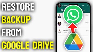 How to Restore Backup in Whatsapp From Google Drive  Full Guide [upl. by Dyun]