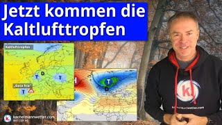 Wetterumstellung quotlightquot  Kaltlufttropfen kommen ins Spiel [upl. by Arded729]