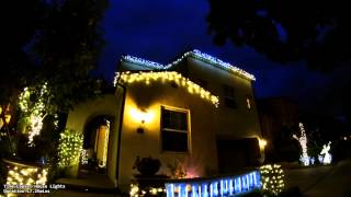 House Christmas Lights TimeLapse 17 minutes duration into 45 seconds [upl. by Mistrot]