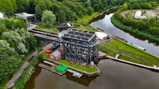 Anderton Boat lift By drone 4k Video [upl. by Dyraj]