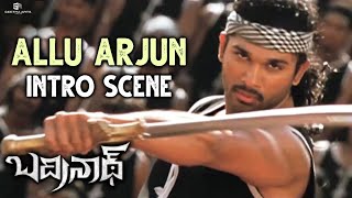 Allu Arjun Intro Scene  Badrinath Movie Action Scenes  Tamannaah  VV Vinayak  Geetha Arts [upl. by Graeme377]