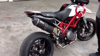 SCProject Oval full system 21 for Ducati Hypermotard 796 exhaust sound  SCProject Thailand [upl. by Reviere]