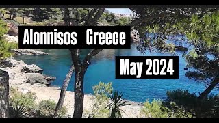 SKIATHOS to ALONNISOS Greece MAY 2024 [upl. by Anirtep]