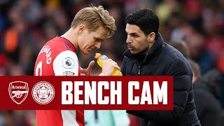 BENCH CAM  Arsenal vs Leicester City 20  Five wins in a row [upl. by Conney]