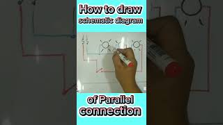 How to draw a schematic diagram of Parallel connection filipino fyp electrical wiringdiagram [upl. by Ithnan]