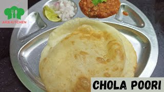 Chola Poori Recipe In Tamil  How To Make Chole Bhature In Tamil [upl. by Legir]