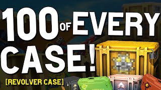 OPENING 100 OF EVERY CASE IN CSGO Revolver Case [upl. by Nirred465]