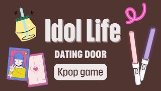 KPOP DATING DOOR GAME  Idol Life Edition male idols KpopGame [upl. by Yborian]