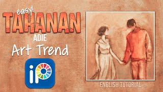 TAHANAN EDIT Ibis Paint X TUTORIAL  Tahanan Adie Art Tutorial  How to Edit Tahanan Picture Trend [upl. by Gerald175]