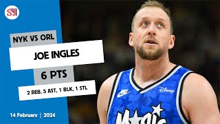 JOE INGLES 6 PTS 2 REB 5 AST 1 BLK 1 STL vs NYK  20232024 ORL  14 February [upl. by Solokin396]