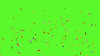 4K Confetti Blast Green Screen [upl. by Aime691]