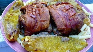 Pork Knuckles Recipe  Schweinshaxe [upl. by Bolen]