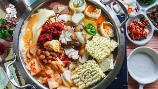 꼬꼬나라 KKO KKO NA RA  Army Stew Budae Jjigae [upl. by Hamlet43]