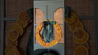 DIY Dried Orange Wreath christmas cozychristmas wreathmaking [upl. by Aikan403]