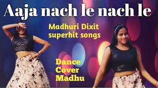 Aaja nach le nach le mere yaar tu nach le full song Madhuri Dixit superhit songs dancebollywood [upl. by Edmea856]