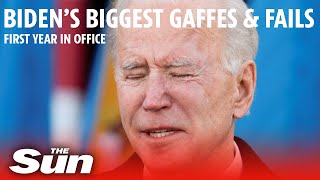 Biden’s biggest gaffes and failures after one year in office [upl. by Iznil]