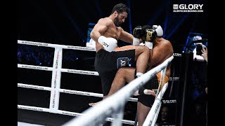 GLORY 62 Jamal Ben Saddik vs Junior Tafa Tournament QuarterFinal  Full Fight [upl. by Salohci]