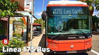 Línea 175 Bus  Barcelona España  Viaje completo [upl. by Gall]