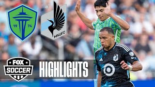 Minnesota United FC vs Seattle Sounders Highlights  FOX Soccer [upl. by Carey532]