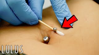 How To Clean Your Belly Piercing  Vlog 04 [upl. by Eilsel]