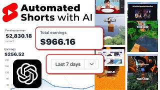 How I make Money with AI generated shorts INCOME PROOF [upl. by Anihpesoj]