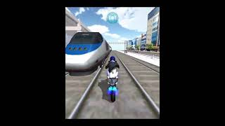 bullet train crash motorcycle 3d driving class shorts games 3ddrivingclass3ddrivinggames [upl. by Naleek]