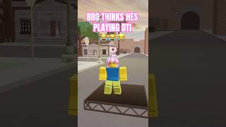 Bro is NOT playing DTI ☠️roblox robloxshorts dresstoimpress dti robloxmemes [upl. by Willman]