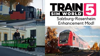 NEU Parkeisenbahn KöfLok amp Bahnhofsansagen MOD SalzburgRosenheim EP  TRAIN SIM WORLD 5 23 [upl. by Anemolihp]