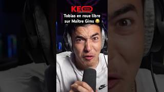 TOBIAS EST EN ROUE LIBRE EN LIVE SUR DU MAÎTRE GIMS 😂 shorts humour tobias gims tiktok [upl. by Laertnom]