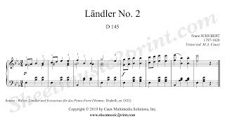 Schubert  Ländler No 2 D 145 [upl. by Oneg]