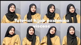 TUTORIAL HIJAB PASHMINA VISCOSE  Adnis [upl. by Suivatna281]