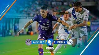 Resumen Mazatlán 1  1 Puebla  Liga BBVA MX Clausura 2024 [upl. by Wertz]