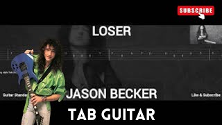 JASON BECKER  LOSER  TAB GUITAR [upl. by Gnuy]