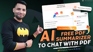 Best Free PDF Summarizer AI tool  Chat with Any PDFs with Tenorshare ChatPDF [upl. by Mosnar]