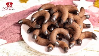 Schokokipferl 🍪  KETO Rezept  Low Carb Weihnachtsplätzchen ohne Zucker [upl. by Yauq796]