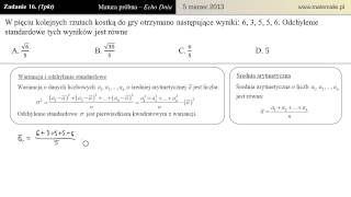 Zadanie 16  Matura próbna 05032013 Echo Dnia [upl. by Adaha]