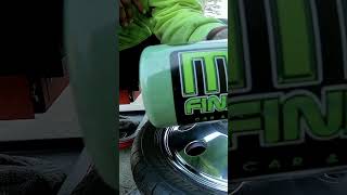 Polishing my 19quot Alcoa Wheels automobile pickup detail [upl. by Lajib]