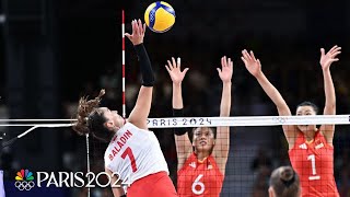 Turkiye womens volleyball punches ticket to first Olympic semifinal  Paris Olympics  NBC Sports [upl. by Nylirem75]