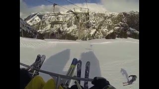 Scariest ski lift  Nearly fell off the ski lift [upl. by Emirac379]