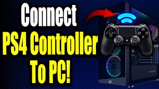 How to Connect PS4 Controller to PC Easy 2023 Guide [upl. by Eanad]