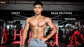 Push workout chest day4 [upl. by Aonehc]