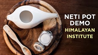 Himalayan Institute Neti Pot Demo [upl. by Kori]