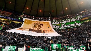 Green Brigade Display  Celtic vs Slovan Bratislava in Champions League [upl. by Yedoc506]