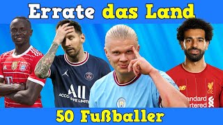 Nationalmannschaften der Spieler in 5 Sekunden erraten sehr schwer ⚽️ Fußball Quiz [upl. by Patty]