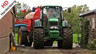 Slurry  Bouwland bemesten met John Deere 7430 en Schuitemaker  Waaijenberg  2014 [upl. by Atsedom]