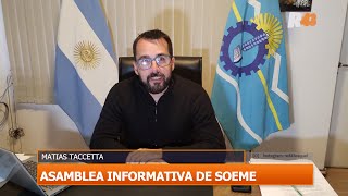 ASAMBLEA INFORMATIVA DE SOEME [upl. by Teyugn337]